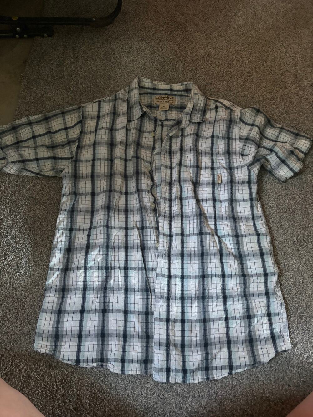 Vintage US Expedition mens xl button front shirt